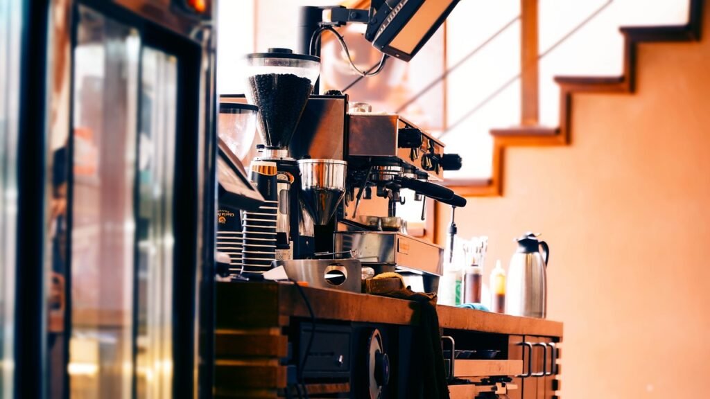 cafe, machine, coffee, espresso, drink